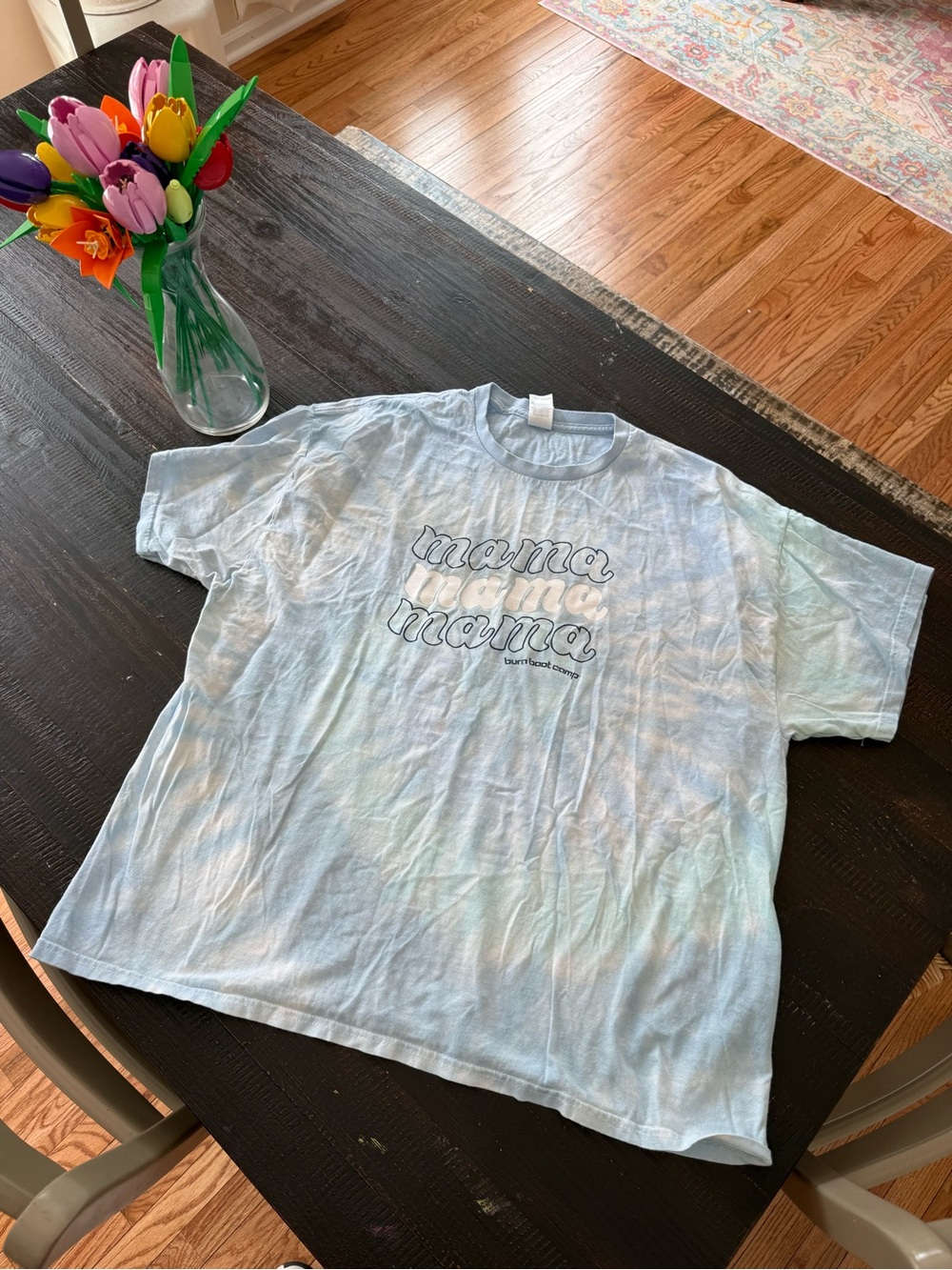 Mama Graphic Tee - Light Blue burn bootcamp Shirt